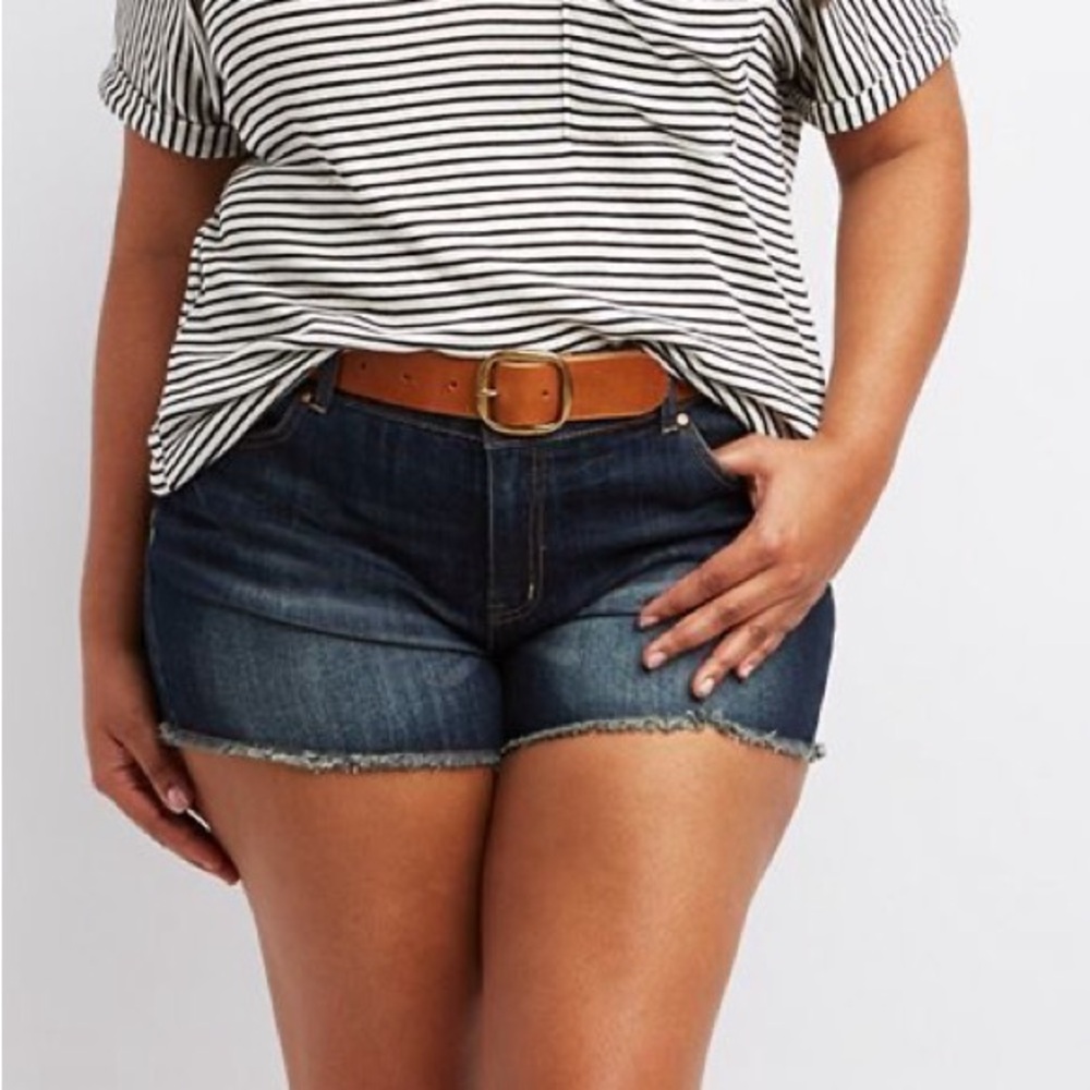 Mid Rise Jean Shorts